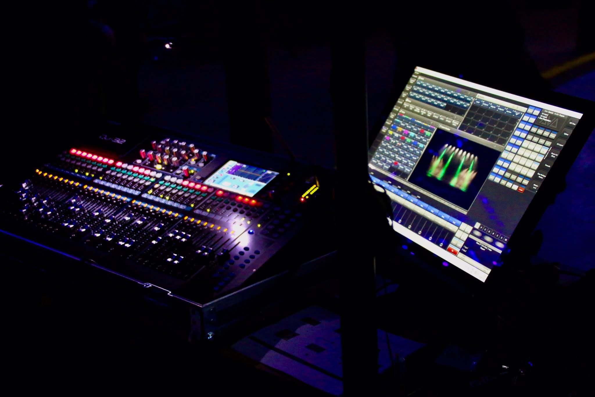 Mixing Desk and Lighting Control